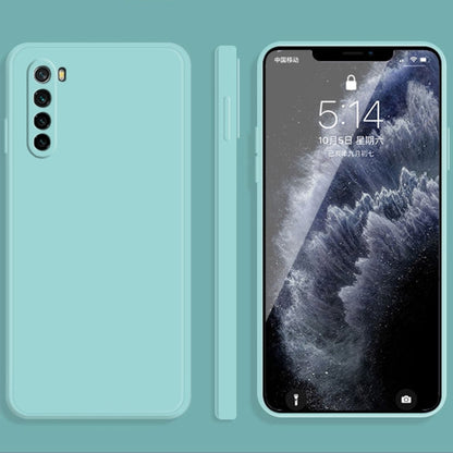 Solid Color Imitation Liquid Silicone Straight Edge Dropproof Full Coverage Protective Case, For Xiaomi Redmi Note 8, For Xiaomi Redmi Note 8 Pro