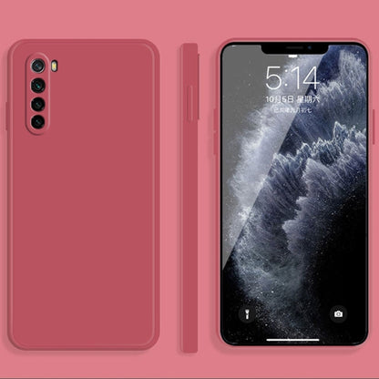 Solid Color Imitation Liquid Silicone Straight Edge Dropproof Full Coverage Protective Case, For Xiaomi Redmi Note 8, For Xiaomi Redmi Note 8 Pro