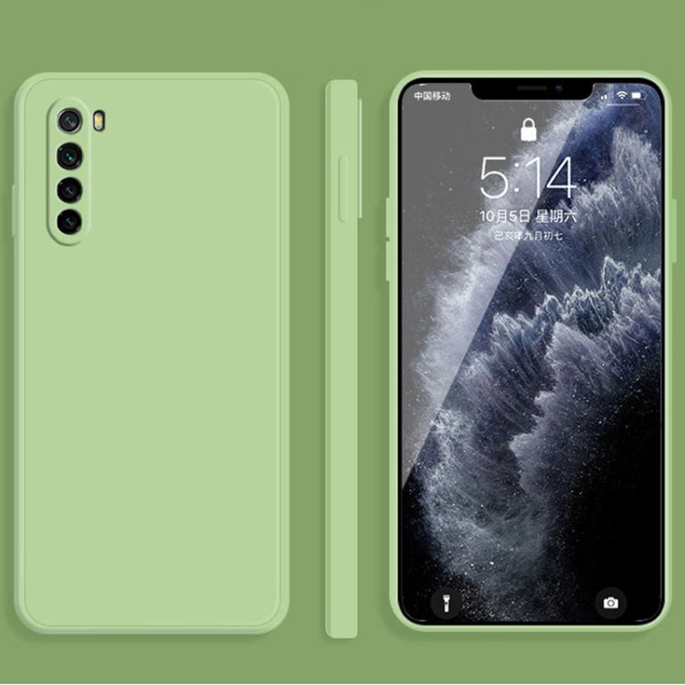 Solid Color Imitation Liquid Silicone Straight Edge Dropproof Full Coverage Protective Case, For Xiaomi Redmi Note 8, For Xiaomi Redmi Note 8 Pro