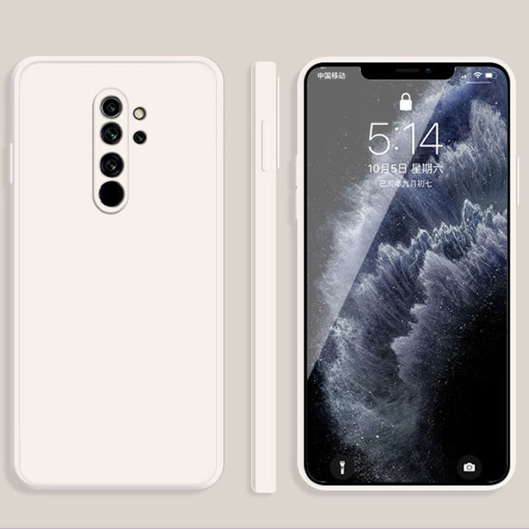 Solid Color Imitation Liquid Silicone Straight Edge Dropproof Full Coverage Protective Case, For Xiaomi Redmi Note 8, For Xiaomi Redmi Note 8 Pro
