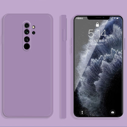 Solid Color Imitation Liquid Silicone Straight Edge Dropproof Full Coverage Protective Case, For Xiaomi Redmi Note 8, For Xiaomi Redmi Note 8 Pro
