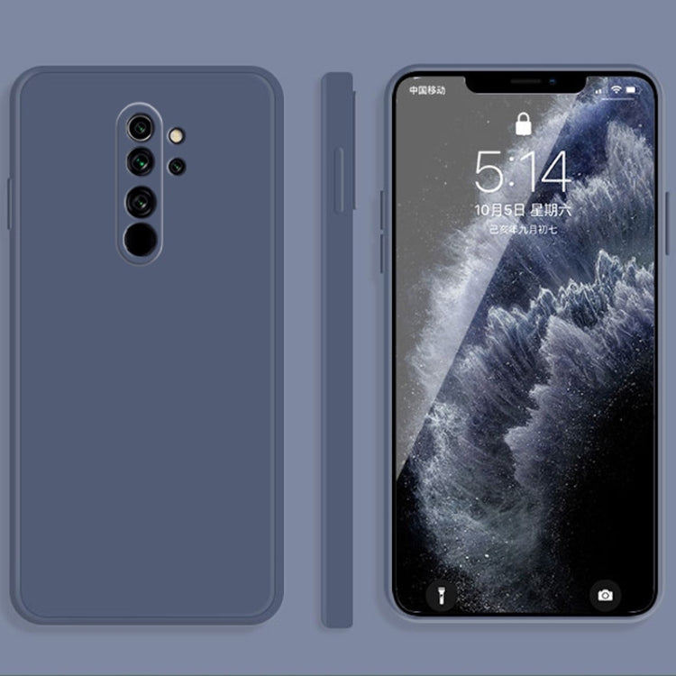 Solid Color Imitation Liquid Silicone Straight Edge Dropproof Full Coverage Protective Case, For Xiaomi Redmi Note 8, For Xiaomi Redmi Note 8 Pro