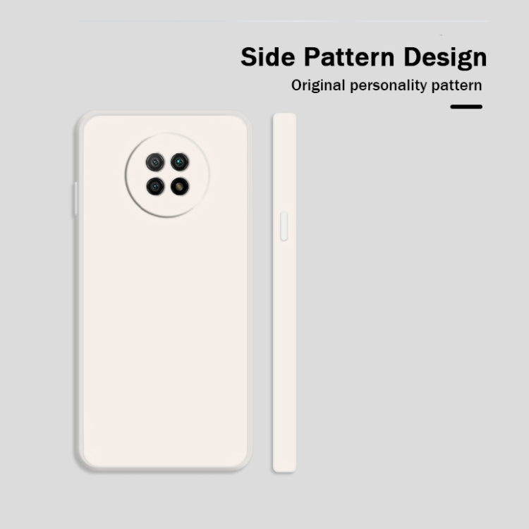 Solid Color Imitation Liquid Silicone Straight Edge Dropproof Full Coverage Protective Case, For Xiaomi Redmi Note 9 5G, For Xiaomi Redmi Note 9 Pro