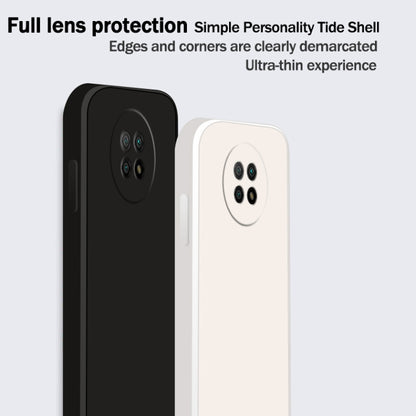 Solid Color Imitation Liquid Silicone Straight Edge Dropproof Full Coverage Protective Case, For Xiaomi Redmi Note 9 5G, For Xiaomi Redmi Note 9 Pro