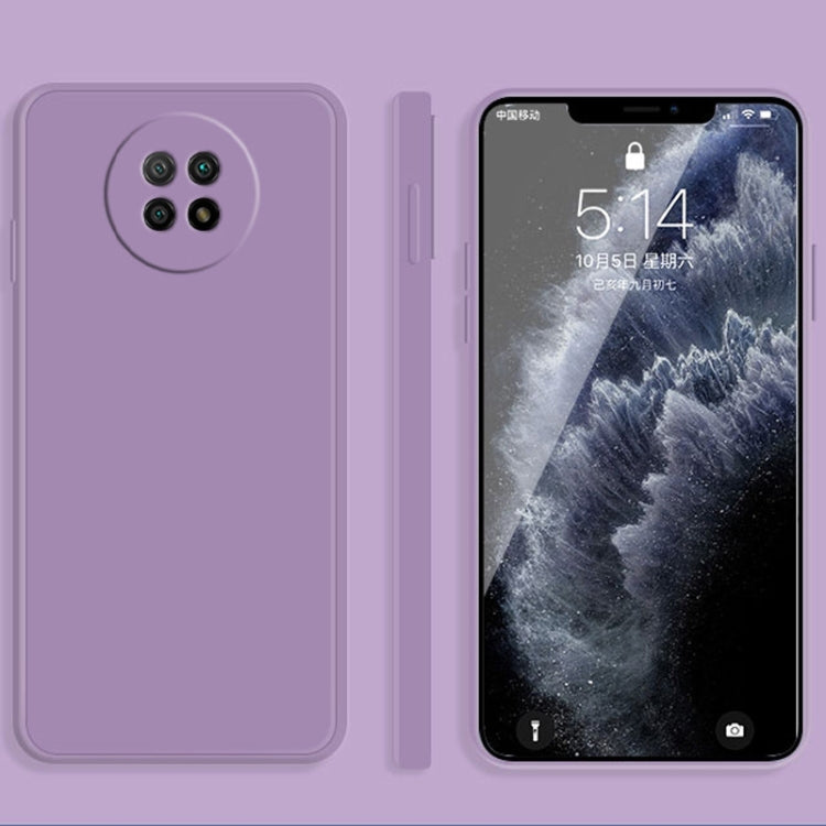 Solid Color Imitation Liquid Silicone Straight Edge Dropproof Full Coverage Protective Case, For Xiaomi Redmi Note 9 5G, For Xiaomi Redmi Note 9 Pro