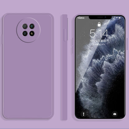 Solid Color Imitation Liquid Silicone Straight Edge Dropproof Full Coverage Protective Case, For Xiaomi Redmi Note 9 5G, For Xiaomi Redmi Note 9 Pro