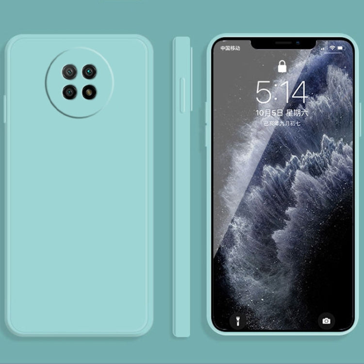 Solid Color Imitation Liquid Silicone Straight Edge Dropproof Full Coverage Protective Case, For Xiaomi Redmi Note 9 5G, For Xiaomi Redmi Note 9 Pro