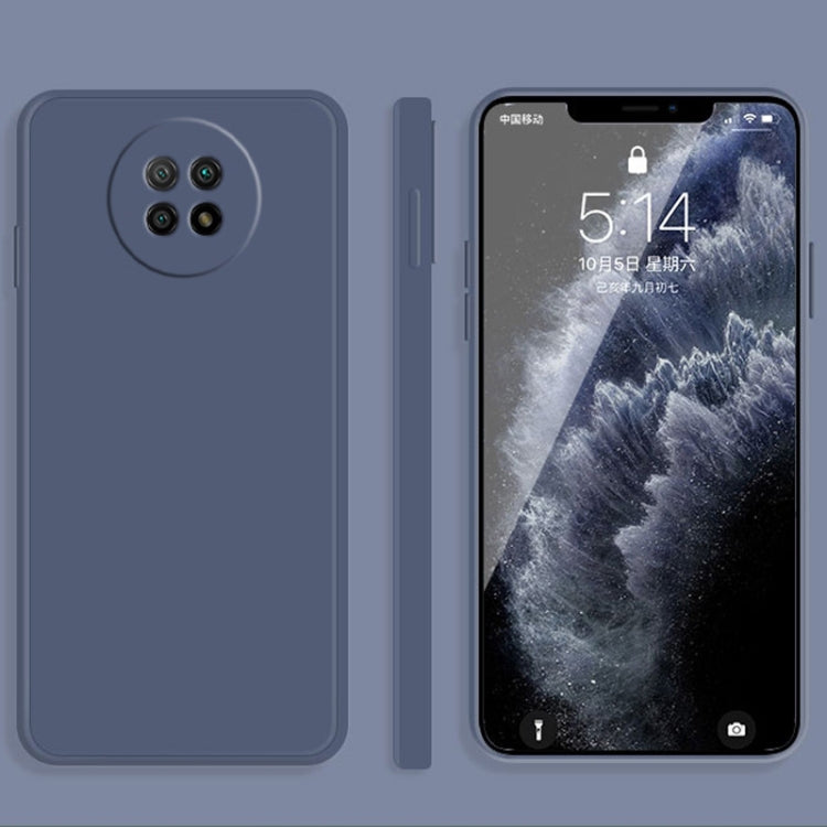 Solid Color Imitation Liquid Silicone Straight Edge Dropproof Full Coverage Protective Case, For Xiaomi Redmi Note 9 5G, For Xiaomi Redmi Note 9 Pro
