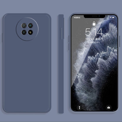 Solid Color Imitation Liquid Silicone Straight Edge Dropproof Full Coverage Protective Case, For Xiaomi Redmi Note 9 5G, For Xiaomi Redmi Note 9 Pro