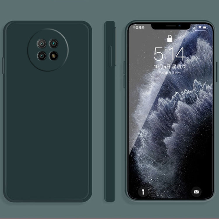 Solid Color Imitation Liquid Silicone Straight Edge Dropproof Full Coverage Protective Case, For Xiaomi Redmi Note 9 5G, For Xiaomi Redmi Note 9 Pro