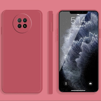 Solid Color Imitation Liquid Silicone Straight Edge Dropproof Full Coverage Protective Case, For Xiaomi Redmi Note 9 5G, For Xiaomi Redmi Note 9 Pro