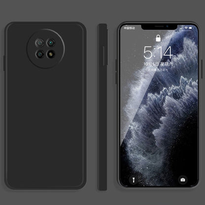 Solid Color Imitation Liquid Silicone Straight Edge Dropproof Full Coverage Protective Case, For Xiaomi Redmi Note 9 5G, For Xiaomi Redmi Note 9 Pro