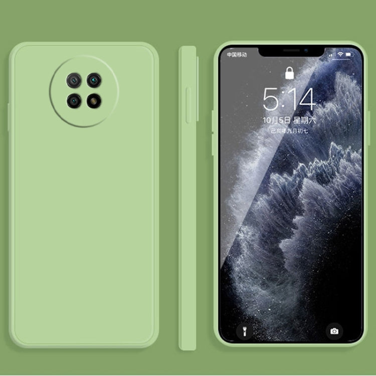 Solid Color Imitation Liquid Silicone Straight Edge Dropproof Full Coverage Protective Case, For Xiaomi Redmi Note 9 5G, For Xiaomi Redmi Note 9 Pro