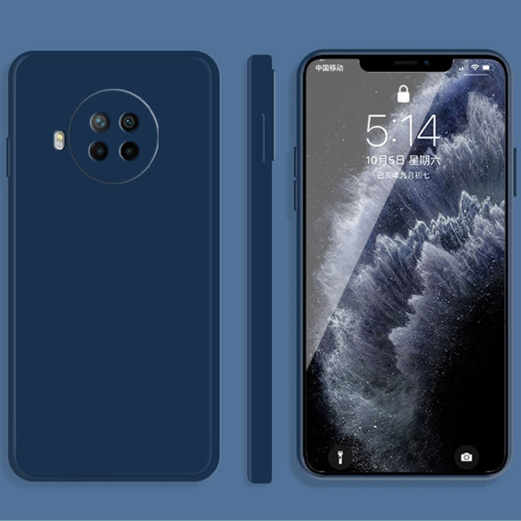 Solid Color Imitation Liquid Silicone Straight Edge Dropproof Full Coverage Protective Case, For Xiaomi Redmi Note 9 5G, For Xiaomi Redmi Note 9 Pro