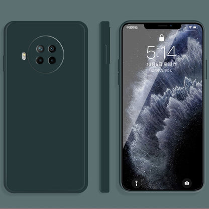 Solid Color Imitation Liquid Silicone Straight Edge Dropproof Full Coverage Protective Case, For Xiaomi Redmi Note 9 5G, For Xiaomi Redmi Note 9 Pro
