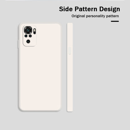 Solid Color Imitation Liquid Silicone Straight Edge Dropproof Full Coverage Protective Case, For Xiaomi Redmi Note 10, For Xiaomi Redmi Note 10 Pro