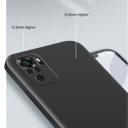 Solid Color Imitation Liquid Silicone Straight Edge Dropproof Full Coverage Protective Case, For Xiaomi Redmi Note 10, For Xiaomi Redmi Note 10 Pro