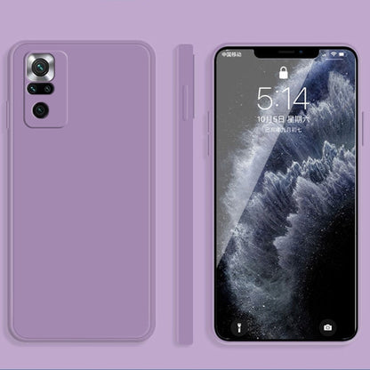 Solid Color Imitation Liquid Silicone Straight Edge Dropproof Full Coverage Protective Case, For Xiaomi Redmi Note 10, For Xiaomi Redmi Note 10 Pro