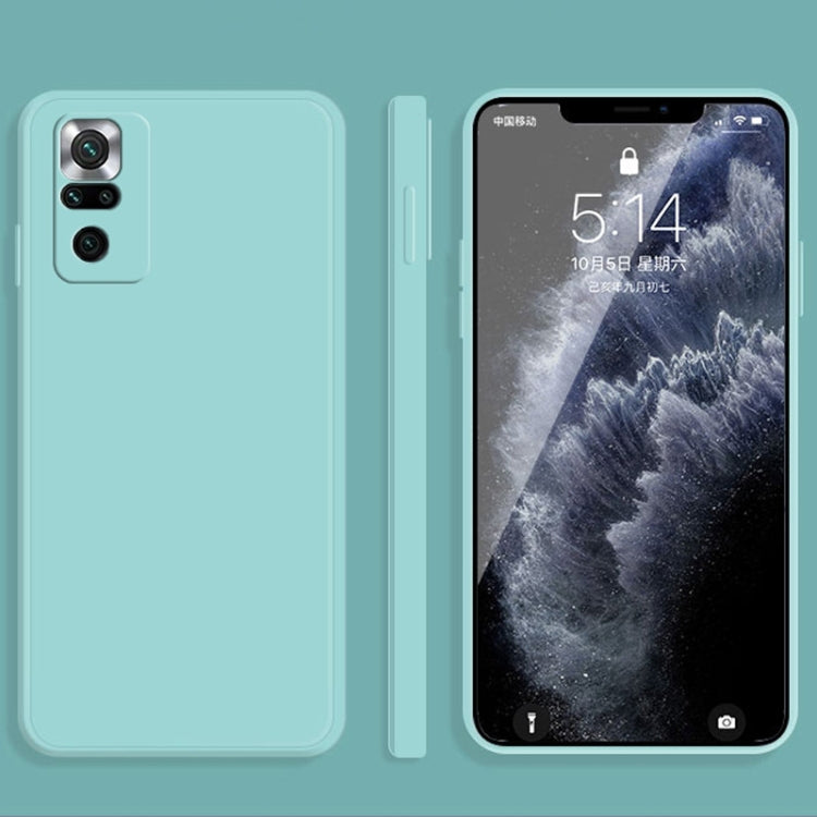 Solid Color Imitation Liquid Silicone Straight Edge Dropproof Full Coverage Protective Case, For Xiaomi Redmi Note 10, For Xiaomi Redmi Note 10 Pro