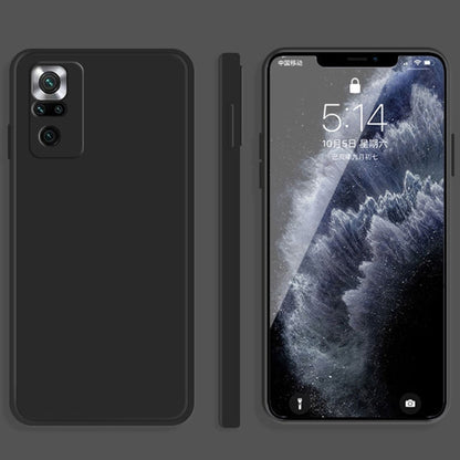 Solid Color Imitation Liquid Silicone Straight Edge Dropproof Full Coverage Protective Case, For Xiaomi Redmi Note 10, For Xiaomi Redmi Note 10 Pro