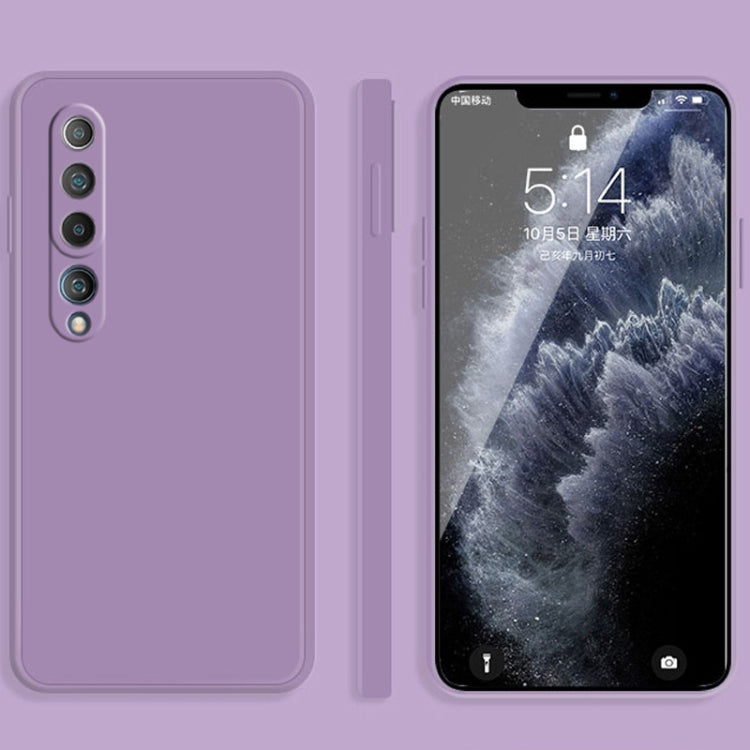 Solid Color Imitation Liquid Silicone Straight Edge Dropproof Full Coverage Protective Case, For Xiaomi Mi 9, For Xiaomi Mi 10, For Xiaomi Mi 9 / 9 SE