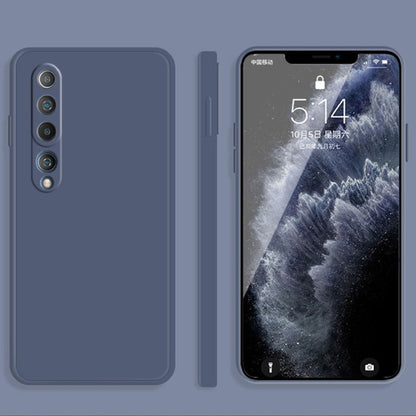 Solid Color Imitation Liquid Silicone Straight Edge Dropproof Full Coverage Protective Case, For Xiaomi Mi 9, For Xiaomi Mi 10, For Xiaomi Mi 9 / 9 SE