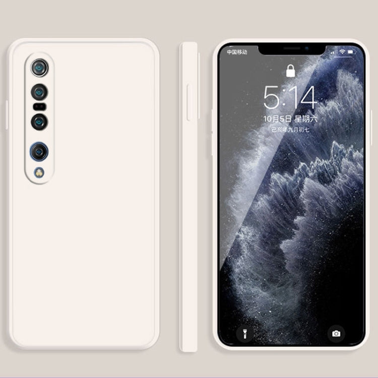 Solid Color Imitation Liquid Silicone Straight Edge Dropproof Full Coverage Protective Case, For Xiaomi Mi 10 Pro, For Xiaomi Mi 10T