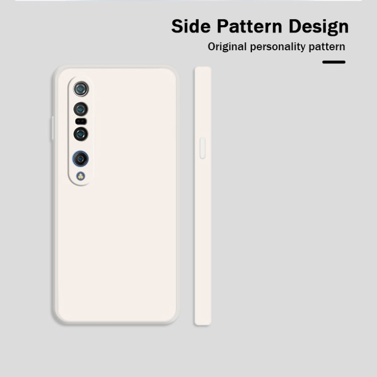 Solid Color Imitation Liquid Silicone Straight Edge Dropproof Full Coverage Protective Case, For Xiaomi Mi 10 Pro, For Xiaomi Mi 10T