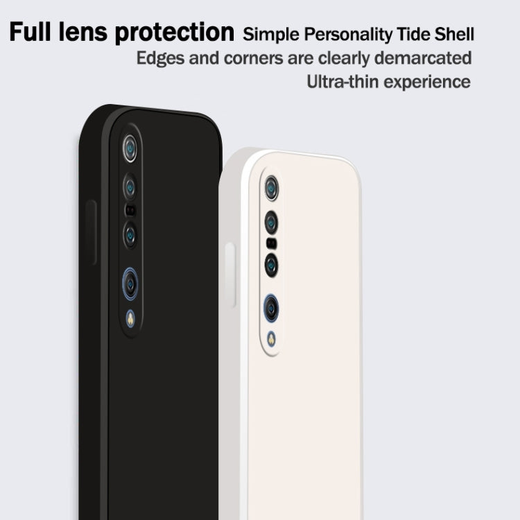 Solid Color Imitation Liquid Silicone Straight Edge Dropproof Full Coverage Protective Case, For Xiaomi Mi 10 Pro, For Xiaomi Mi 10T