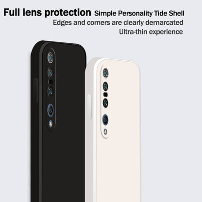 Solid Color Imitation Liquid Silicone Straight Edge Dropproof Full Coverage Protective Case, For Xiaomi Mi 10 Pro, For Xiaomi Mi 10T