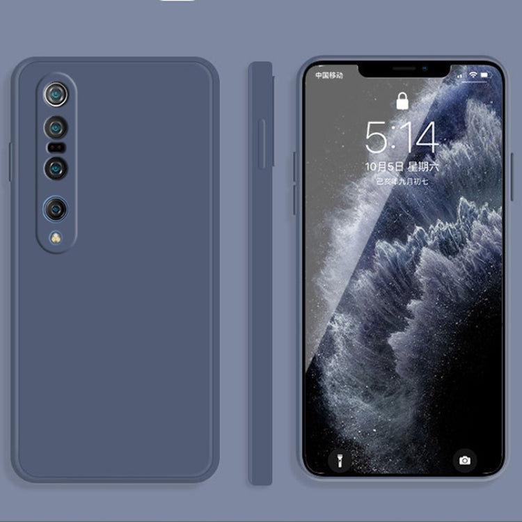 Solid Color Imitation Liquid Silicone Straight Edge Dropproof Full Coverage Protective Case, For Xiaomi Mi 10 Pro, For Xiaomi Mi 10T
