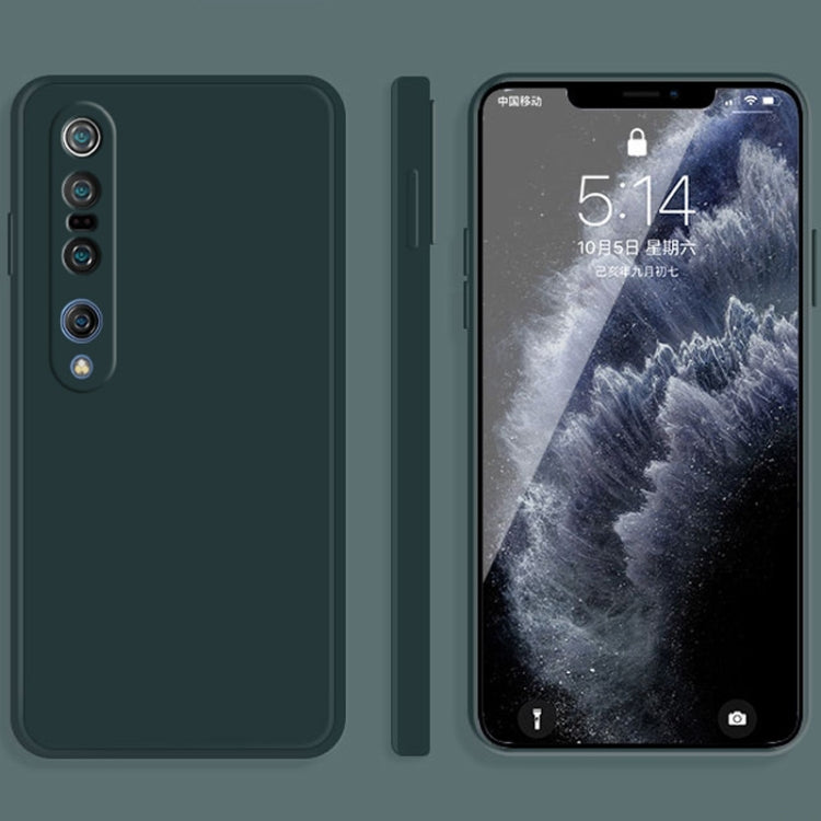 Solid Color Imitation Liquid Silicone Straight Edge Dropproof Full Coverage Protective Case, For Xiaomi Mi 10 Pro, For Xiaomi Mi 10T