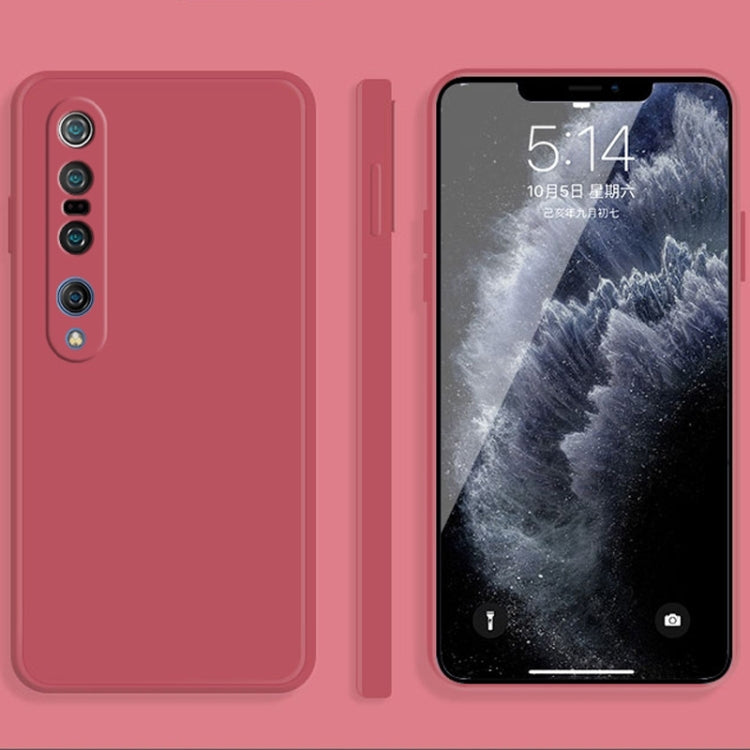 Solid Color Imitation Liquid Silicone Straight Edge Dropproof Full Coverage Protective Case, For Xiaomi Mi 10 Pro, For Xiaomi Mi 10T