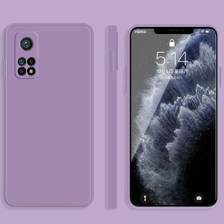 Solid Color Imitation Liquid Silicone Straight Edge Dropproof Full Coverage Protective Case, For Xiaomi Mi 10 Pro, For Xiaomi Mi 10T