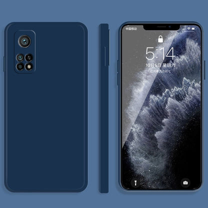 Solid Color Imitation Liquid Silicone Straight Edge Dropproof Full Coverage Protective Case, For Xiaomi Mi 10 Pro, For Xiaomi Mi 10T
