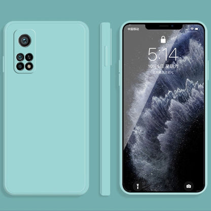 Solid Color Imitation Liquid Silicone Straight Edge Dropproof Full Coverage Protective Case, For Xiaomi Mi 10 Pro, For Xiaomi Mi 10T