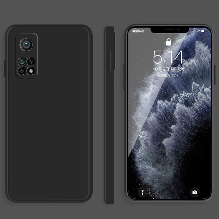 Solid Color Imitation Liquid Silicone Straight Edge Dropproof Full Coverage Protective Case, For Xiaomi Mi 10 Pro, For Xiaomi Mi 10T
