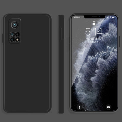Solid Color Imitation Liquid Silicone Straight Edge Dropproof Full Coverage Protective Case, For Xiaomi Mi 10 Pro, For Xiaomi Mi 10T
