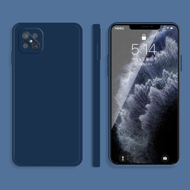 Solid Color Imitation Liquid Silicone Straight Edge Dropproof Full Coverage Protective Case, For OPPO A9 / A9X / F11, For OPPO A92s