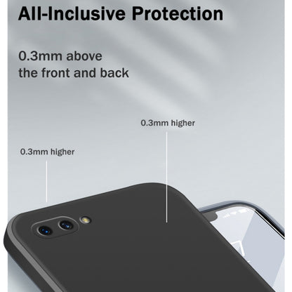 Solid Color Imitation Liquid Silicone Straight Edge Dropproof Full Coverage Protective Case, For OPPO A5 / A3s, For OPPO Find X3