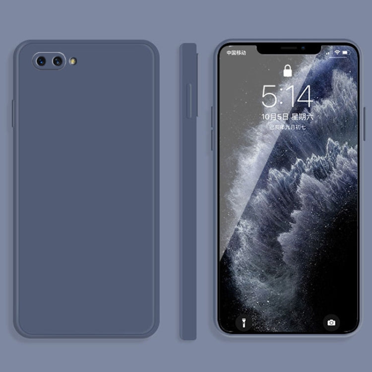Solid Color Imitation Liquid Silicone Straight Edge Dropproof Full Coverage Protective Case, For OPPO A5 / A3s, For OPPO Find X3