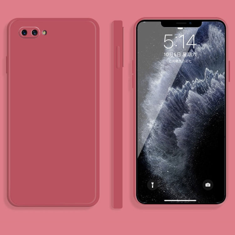 Solid Color Imitation Liquid Silicone Straight Edge Dropproof Full Coverage Protective Case, For OPPO A5 / A3s, For OPPO Find X3