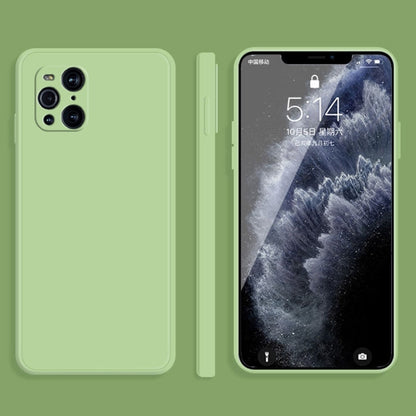 Solid Color Imitation Liquid Silicone Straight Edge Dropproof Full Coverage Protective Case, For OPPO A5 / A3s, For OPPO Find X3
