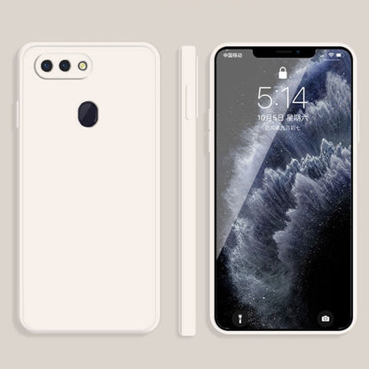Solid Color Imitation Liquid Silicone Straight Edge Dropproof Full Coverage Protective Case, For OPPO R15, For OPPO Reno3