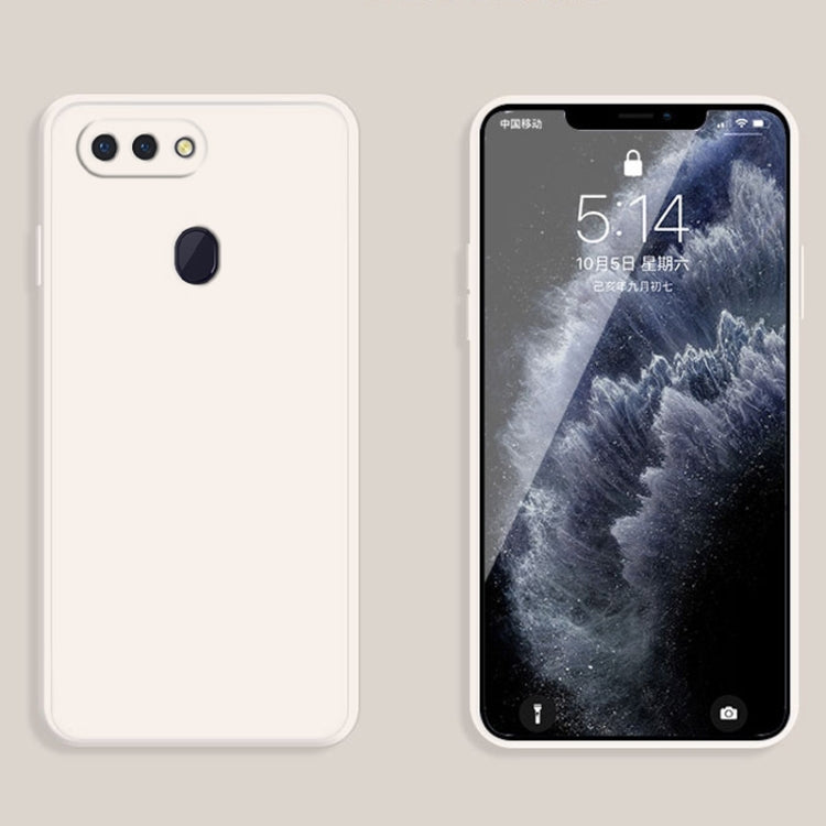 Solid Color Imitation Liquid Silicone Straight Edge Dropproof Full Coverage Protective Case, For OPPO R15, For OPPO Reno3