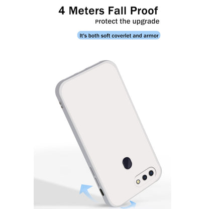 Solid Color Imitation Liquid Silicone Straight Edge Dropproof Full Coverage Protective Case, For OPPO R15, For OPPO Reno3