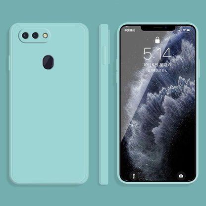 Solid Color Imitation Liquid Silicone Straight Edge Dropproof Full Coverage Protective Case, For OPPO R15, For OPPO Reno3