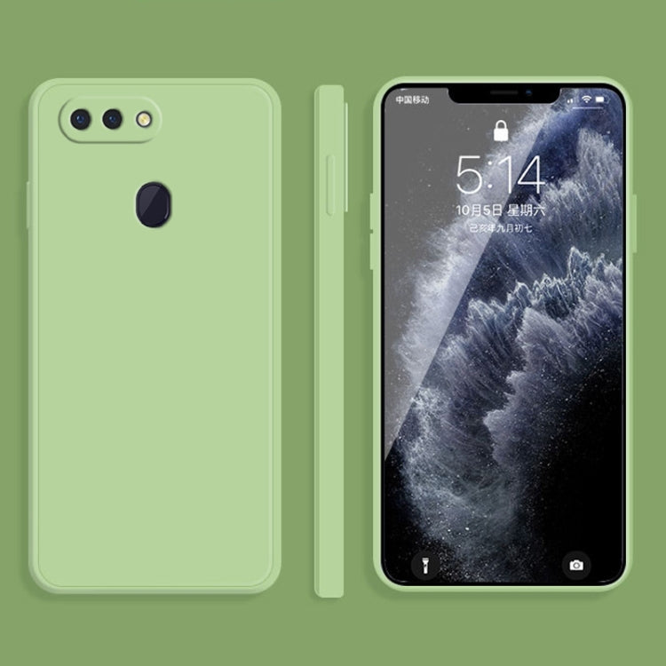 Solid Color Imitation Liquid Silicone Straight Edge Dropproof Full Coverage Protective Case, For OPPO R15, For OPPO Reno3
