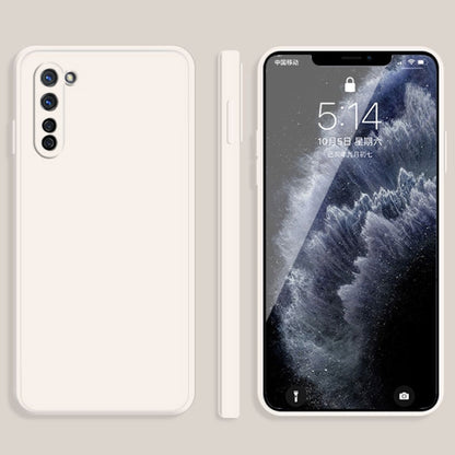 Solid Color Imitation Liquid Silicone Straight Edge Dropproof Full Coverage Protective Case, For OPPO R15, For OPPO Reno3