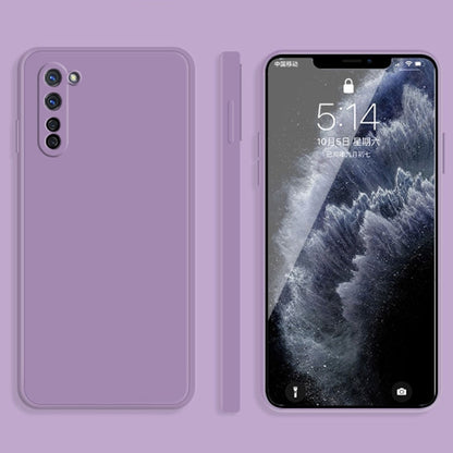 Solid Color Imitation Liquid Silicone Straight Edge Dropproof Full Coverage Protective Case, For OPPO R15, For OPPO Reno3